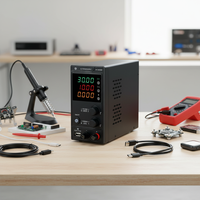 Alimentation de laboratoire CC régulée MYAMi à sortie unique 150W 300W 30V 5A 10A avec affichage numérique, interrupteur variable pour réparation et test