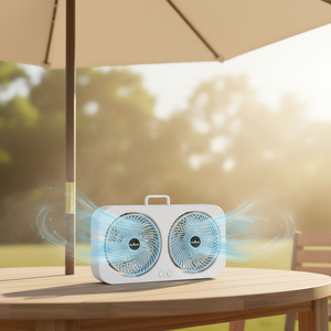 Ventilateur de table électrique portable <span class=keywords><strong>Berserk</strong></span> Cooler Cute vert rechargeable - Product Image 5
