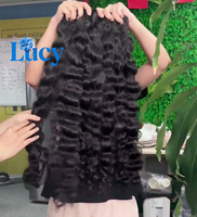 Cheveux humains naturels ondulés non traités, mèches de cheveux vietnamiens, bouclés birmans, cuticules alignées, cheveux cambodgiens, bouclés indiens