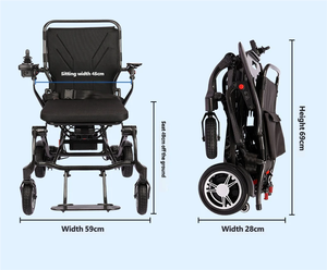 <span class=keywords><strong>Fauteuil</strong></span> <span class=keywords><strong>roulant</strong></span> électrique à double moteur 200W*2, roulement fluide sur pneus pleins 17cm avant/21.6cm arrière - Product Image 5