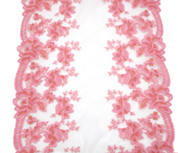 Tissu de dentelle élastique de haute qualité 30 cm en Spandex Nylon extensible multicolore pour robes de mariée, décorations et styles en maille - Vente en gros