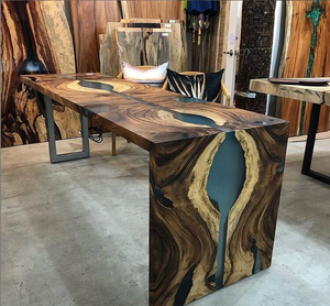 กาวเรซิ่นใสสำหรับงานฝีมือไม้ โต๊ะไม้  กาวติดไม้  กาวอีพ็อกซี่ใส  กาวแก้ว AB  โลหะประดับเพชร - Product Image 3