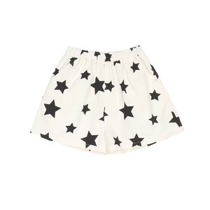 Okids Girls Shorts Star Print Pure Cotton Breathable Summer Wear Mid Waist Casual Style - Product Image 5