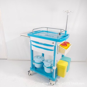 Carrito de Tratamiento Médico ABS Multifuncional con 4 Ruedas para Uso de Emergencia - Product Image 4