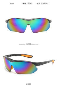 WELTA ANSI Z87.1 Safety Glasses Impact Resistant Anti-fog PC <b>Lens</b> CE EN ISO 16321 Approved Protective Eyewear Safety Glasses - Product Image 3