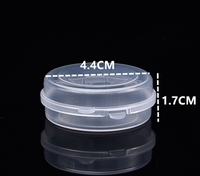 Couvercle recyclable de conteneur de capsule de comprimé de mini boîte en plastique transparente de pp pour le stockage de petite pièce de bijoux pour des expositions