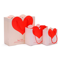 Sacs fourre-tout et sacs cadeaux personnalisés en forme de cœur, sacs d'emballage et sacs en papier de fabrication artisanale de haute qualité, directement de l'usine