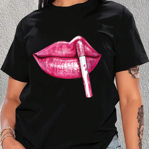 Hongcai Iron-On DTF Transfer panas, stiker bibir pola huruf cetak, kertas & Film Transfer tekstil - Product Image 5