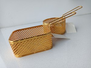 Nouveau Moyen-Orient en fer forgé petit panier frit vaisselle frites ailes de poulet panier de poulet frit - Product Image 5