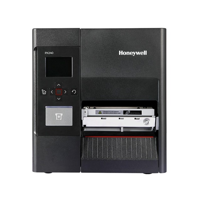 New Design Honeywell PX240 300dpi USB Thermal Desktop Barcode & Industrial Label Printer in Black and White Stock