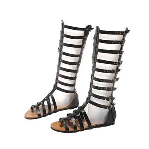 Sandales d'été pour femmes Sandales de plage Sandales mi-hautes pour femmes Sandales de style créatif Sandales décontractées - Product Image 4