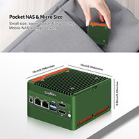 Mini PC CWWK X86-P5 Pocket NAS N355 N150 Actualizado con DDR5, 4x M.2 NVMe, 2x I226-V 2.5GbE LAN, WiFi7/BT5.4, Mini Computadora Expandible