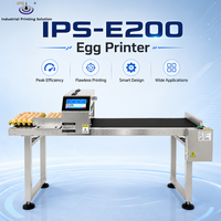 Imprimante jet d'encre six têtes IPS-E200 TIJ haute vitesse pour le codage des œufs de volaille en ferme avicole