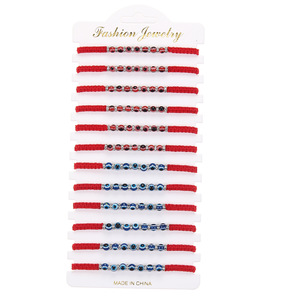 Modyle — Bracelet De cheville porte-bonheur en forme d'éléphant, chaîne rouge à nœud, bijoux contre le mauvais œil, pour femmes et garçons, 12 pièces - Product Image 3