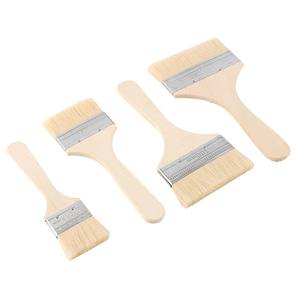 Pinceau industriel à poils naturels doux et fibres synthétiques pour peinture murale, colle pour <span class=keywords><strong>barbecue</strong></span>, nettoyage domestique, manche en bois/plastique - Product Image 1
