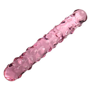 Brinquedos sexuais adultos Backcourt Ponto saliente Vara De Vidro Transparente Dildo Backcourt Ânus Cercla Bead Masturbador Feminino - Product Image 4
