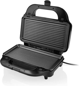 ماكينة شواء وافل وشطائر محمولة 6 في 1 بتحكم أوتوماتيكي في درجة الحرارة عميقة من قطعتين مع أطباق قابلة للفصل للاستخدام المنزلي - Product Image 4