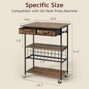 Cross-border multi-functional <b>storage</b> <b>cart</b> with wheels, large capacity, movable <b>storage</b> rack, creative home hand-push <b>storage</b> - Product Image 3