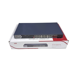 Conmutador POE no gestionado Gigabit de 24 puertos con protección contra sobretensiones de 6KV, conmutador POE Hikvison con <span class=keywords><strong>2</strong></span> SFP - Product Image 1
