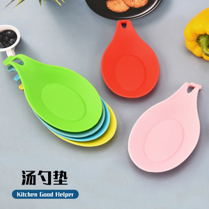 <b>Silicone</b> Spoon Shelf Heat Resistant Spoon Holder Eco-Friendly Chopstick Tray Pot Holder Utensil Spatula Holder <b>Mat</b> Kitchen - Product Image 3