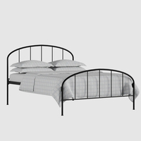 Cadre de lit en métal réglable de style moderne, base de lit simple, double ou king size personnalisée et économique pour chambre à coucher, extérieur ou salon