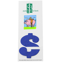 Marque-page en forme de dollar personnalisé avec logo, planteable, pour la prospérité et la richesse, cadeau promotionnel écologique