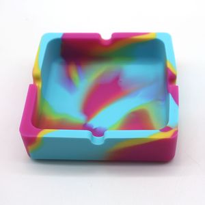 Cendrier carré en silicone de qualité alimentaire AGG AT-06, anti-chute, camouflage, sans fumée, résistant à la chaleur, personnalisé pour cigares - Product Image 4