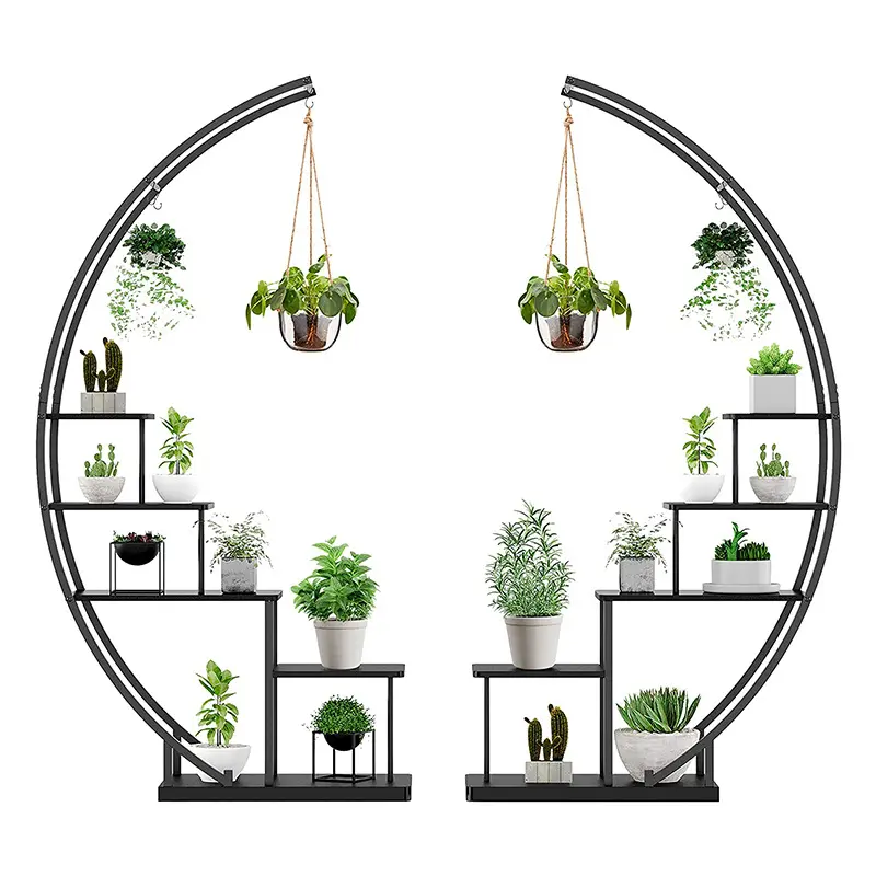 Detachable Metal Flower Plant Stand Rack Plant Holder Multi Layer Indoor Plant Stand Tall Display Shelf Garden