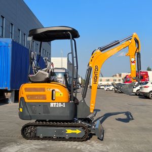 Miniexcavadora sobre orugas con cilindro hidráulico Eaton Fuerza de excavación de servicio pesado Estabilidad máxima Contrapeso y orugas de hierro fundido - Product Image 1