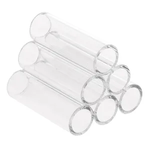 Aquarium Shelter Tube Acrylic Shelter House untuk ikan kecil transparan Tube Fish-udang Habitat gua tersembunyi pipa