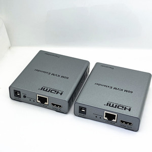 Extenseur KVM HDMI 60M 1080P sur câble Ethernet CAT5e Cat6 RJ45, transmetteur-récepteur <span class=keywords><strong>audio</strong></span>-vidéo, convertisseur d'extension de signal - Product Image 1