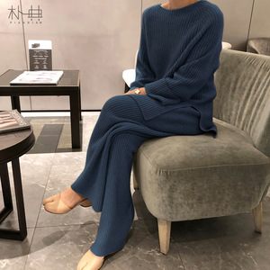 Completo Due Pezzi da Donna in <span class=keywords><strong>Maglia</strong></span> Sciolto Casual Coreano Primavera Autunno 2026, Completo Due Pezzi Stile Commuter dal Temperamento Elegante - Product Image 5