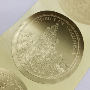 Chất Lượng Cao Tùy Chỉnh In Ấn Bao Bì Sticker Cuộn Nhãn Dính Tính Năng Lá Vàng Dập Nóng Nến Bán Buôn Biểu Tượng Tùy Chỉnh - Product Image 6