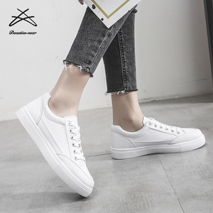 Scarpe da Ginnastica Casual da Donna Primaverili <span class=keywords><strong>Bianche</strong></span> con Lacci in PU, Semplici e Classiche per Ragazze e Sport - Product Image 5