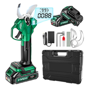 21V Lithium Cordless Rechargeable Brushless <strong>Electric</strong> <strong>Secateurs</strong> 30mm Titanium Blade Safety Pruning Shears for Orchard Pruning - Product Image 1