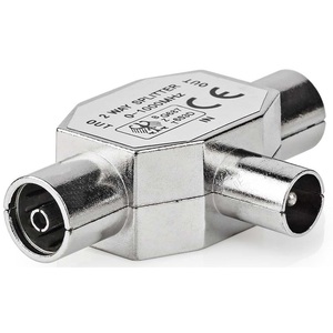 Coaxial <b>Splitter</b> 2 Way 0-1000MHz In Out Ports For <b>Audio</b> Video Signal Distribution - Product Image 1
