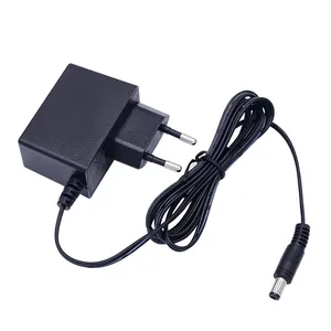 9V/12V/24V 1A 2A 12W 1000mA DC EU Plug FCC CE certificato all'ingrosso europeo 12V alimentatore 12V