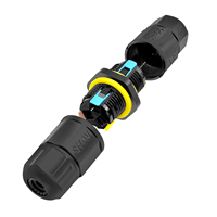 Connecteur rapide étanche IP68 sans vis 2 broches 16A pour adaptateur de câblage d'éclairage LED extérieur