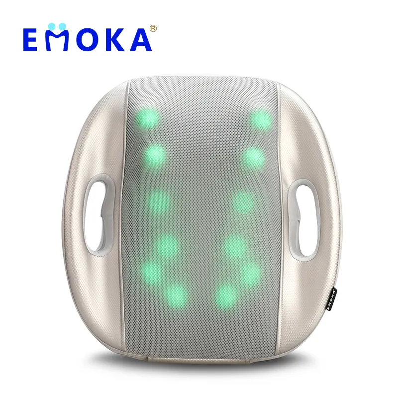 Emoka fabrik produzieren beste tragbare elektrische unteren rücken kissen massager