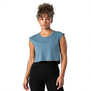 Camiseta sin mangas básica para mujer al por mayor de fábrica, top ligero de verano, ropa casual diaria, proveedor de marca privada - Product Image 1