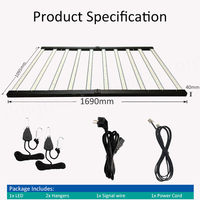 Lampe de culture LED 1000W Samsung LM281B LM301H, sortie d'usine, 4x6 pieds, 10 barres, spectre complet, sans taxe, en stock aux États-Unis
