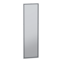Panneau arrière d'armoire PLC NSYBPN206, en acier, gris, 2000 mm de long x 600 mm de large, adapté aux séries PanelSeT SFN, SFN Kit