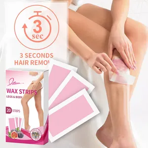 Strip Lilin Depilatory Penghilang Rambut Waxing Strip untuk Lengan Kaki Ketiak Bikini Penghilang Rambut Di Rumah