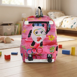 Sacs d'école personnalisables avec logo imprimé par transfert thermique, sac à dos élégant pour lycée de 20 à 36 litres, sac d'école imperméable - Product Image 1