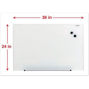 Pizarra Blanca Universal sin Marco de 36 x 24 Pulgadas, Superficie de Vidrio para Escribir con Marcador - Product Image 4