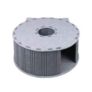 Modernes Katzenbett Großes Hausförmiges Nest mit Filzstoff Kratzboard-Kombination Große Haustierbetten für Katzen und Hunde - Product Image 3