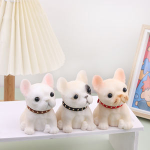 ของเล่นสุนัขพลาสติกน่ารัก วาดลายด้วยมือ ขนาดเล็ก น้ำหนักเบา ของเล่นบีบคลายเครียด ของขวัญวันเกิด/วันอีสเตอร์สำหรับเด็ก - Product Image 3