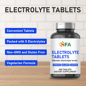Private Label Service Electrolyte Tablets 200 Count Maintain Electrolyte Levels Hydrate Balance Sustain Dietary <b>Supplement</b> - Product Image 6