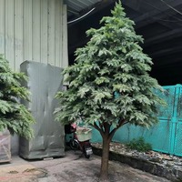 NINI Sapin de Noël en plastique personnalisé, grand format, décoratif, moderne, fait main, 3m, aiguilles de cèdre, écologique, pour mariage et remise de diplôme