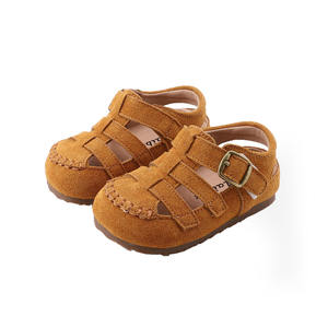 Nouveautés printemps - Chaussures en cuir pour tout-petits, sandales romaines pour garçons et filles de 10 mois à 3 ans - Product Image 1